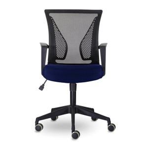 Кресло офисное Brabix Wings MG-309 (пластик черный, сетка, черное/синее) 532013 в Стерлитамаке