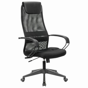 Компьютерное кресло Brabix Premium Stalker EX-608 PL (ткань-сетка/кожзам, черное) 532090 в Стерлитамаке - предосмотр