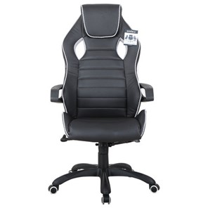 Кресло офисное Brabix Techno Pro GM-003 (экокожа, черное/серое, вставки серые) в Салавате