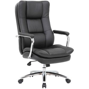 Кресло офисное BRABIX PREMIUM "Amadeus EX-507", экокожа, хром, черное, 530879 в Стерлитамаке