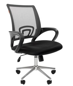 Офисное кресло CHAIRMAN 696 CHROME Сетка TW-04 (серый) в Стерлитамаке - предосмотр