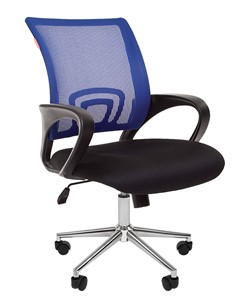 Офисное кресло CHAIRMAN 696 CHROME Сетка TW-05 (синий) в Стерлитамаке - предосмотр