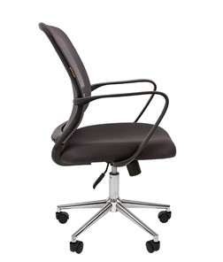 Офисное кресло CHAIRMAN 698 CHROME new Сетка TW-04 (серый) в Стерлитамаке - предосмотр 3