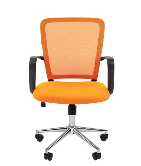 Офисное кресло CHAIRMAN 698 CHROME new Сетка TW-66 (оранжевый) в Стерлитамаке - изображение 2