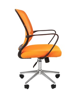 Офисное кресло CHAIRMAN 698 CHROME new Сетка TW-66 (оранжевый) в Стерлитамаке - предосмотр 3