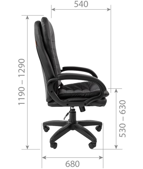 Компьютерное кресло CHAIRMAN 795 LT, экокожа, цвет коричневый в Стерлитамаке - изображение 3