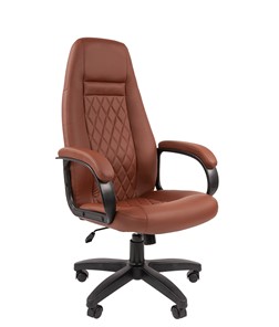 Компьютерное кресло CHAIRMAN 950LT Экокожа коричневая в Стерлитамаке
