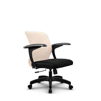Офисное кресло SU-M-4/подл.160/осн.001, Бежевый/Черный в Стерлитамаке - изображение