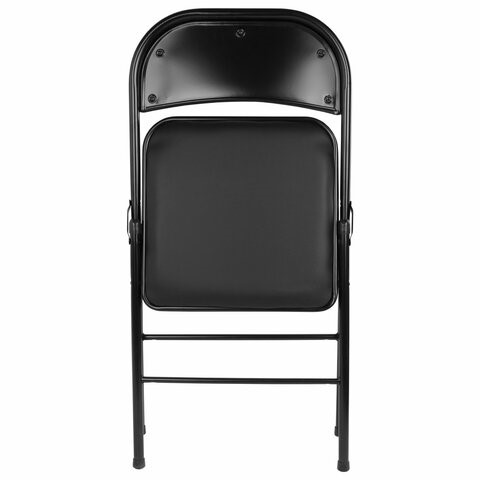 Офисный стул складной Brabix Golf Plus CF-003 Комфорт (черный каркас, кожзам черный) 531566 в Стерлитамаке - изображение 7
