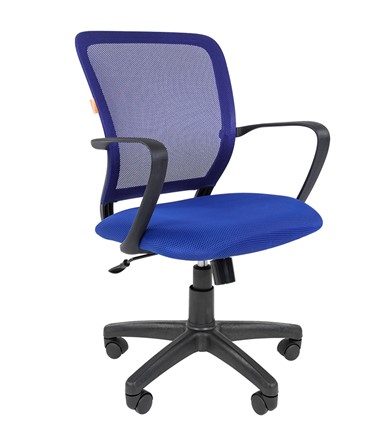 Офисное кресло CHAIRMAN 698 black TW-05, ткань, цвет синий в Стерлитамаке - изображение