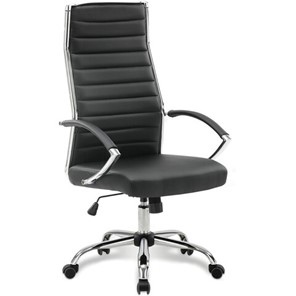 Офисное кресло Brabix Style EX-528 (экокожа, хром, черное) 531947 в Стерлитамаке