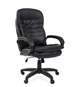Кресло компьютерное CHAIRMAN 795 LT, экокожа, цвет черный в Уфе