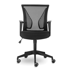 Кресло офисное Brabix Wings MG-309 (пластик черный, сетка, черное) 532015 в Стерлитамаке - предосмотр