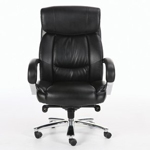 Кресло компьютерное Brabix Premium Direct EX-580 (хром, рециклированная кожа, черное) в Стерлитамаке