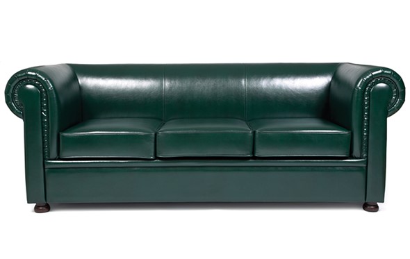 Прямой диван Честер лайт трехместный, экокожа в Стерлитамаке - изображение