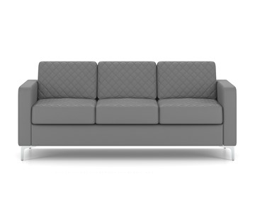 Офисный диван Актив трехместный, серый в Стерлитамаке - предосмотр