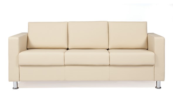 Прямой диван Симпл трехместный, экокожа в Салавате - изображение