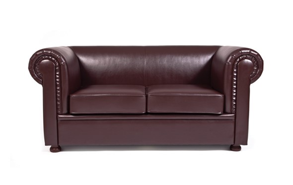 Прямой диван Честер лайт двухместный, экокожа в Стерлитамаке - изображение