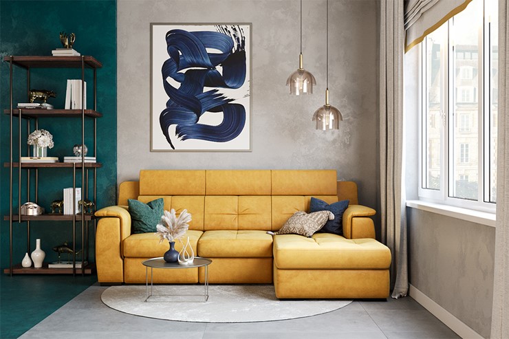 Угловой диван Бруклин с оттоманкой в Уфе - изображение 7