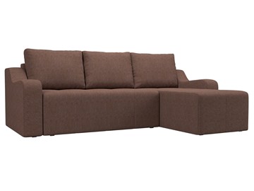 Угловой диван для гостиной Элида, Коричневый (рогожка) в Стерлитамаке
