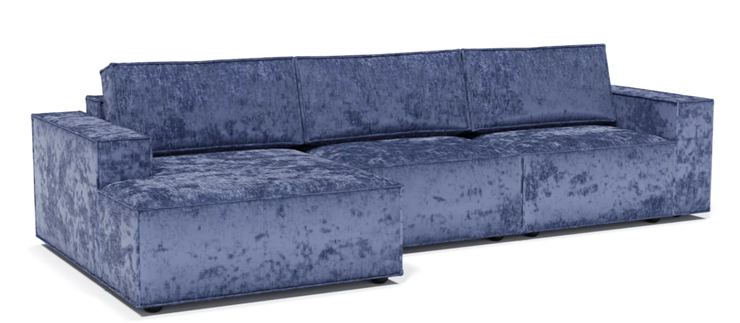 Угловой диван с оттоманкой Лофт 357х159х93 (Ремни/Тик-так) в Стерлитамаке - изображение 1