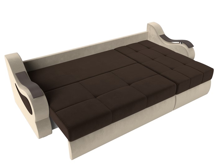 Угловой диван Меркурий, Коричневый/бежевый (вельвет) в Стерлитамаке - изображение 5
