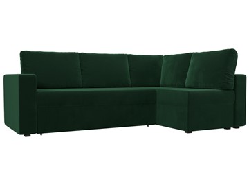Угловой диван для гостиной Оливер, Зеленый (велюр) в Салавате
