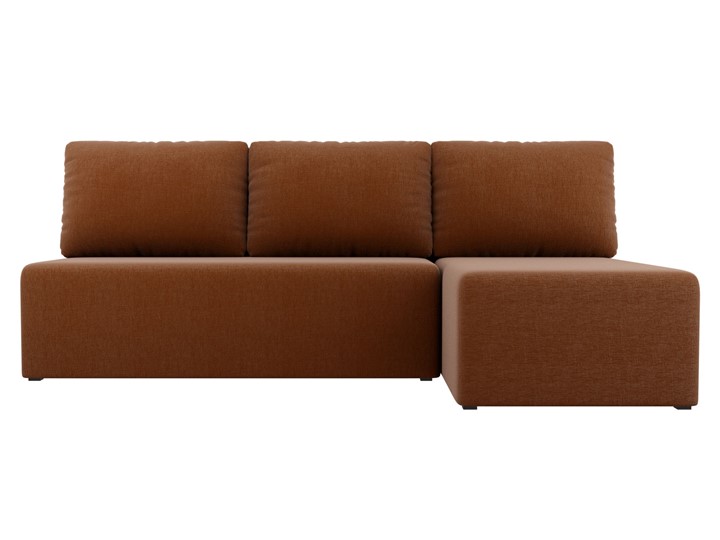Угловой диван Поло, Коричневый (рогожка) в Стерлитамаке - изображение 1
