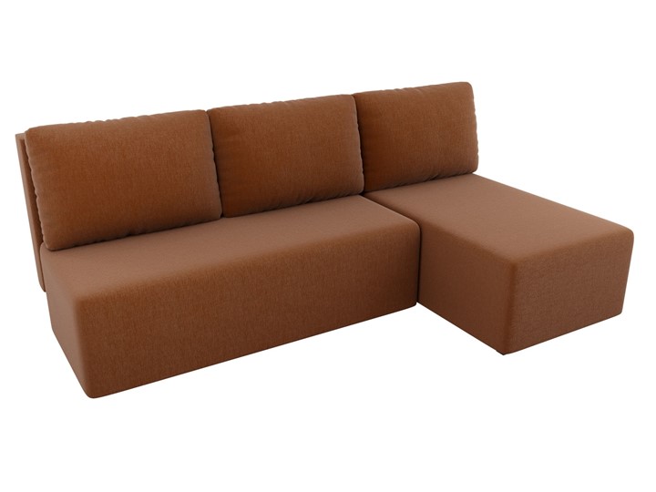 Угловой диван Поло, Коричневый (рогожка) в Уфе - изображение 3