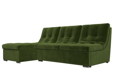 Угловой диван Релакс, зеленый (микровельвет) в Стерлитамаке
