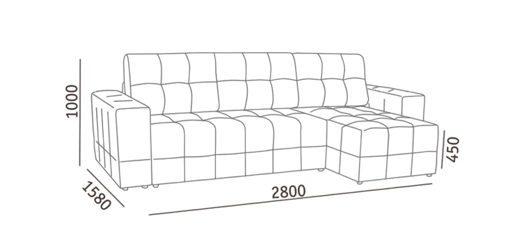 Угловой диван с оттоманкой Реал ДУ в Уфе - изображение 5