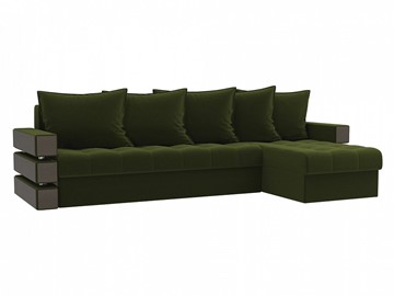 Угловой диван Венеция, Зеленый (микровельвет) в Стерлитамаке