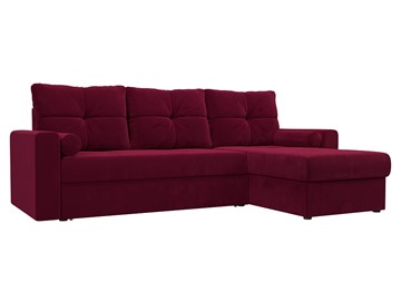 Угловой диван Верона, Бордовый (микровельвет) в Стерлитамаке
