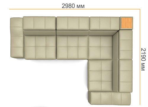Угловой диван N-0-M ДУ (П1+ПС+УС+Д2+П1) в Уфе - изображение 4