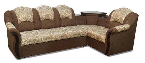 Угловой диван Соня-8 с полкой и креслом в Стерлитамаке - изображение
