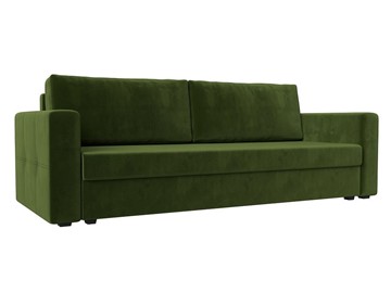 Прямой диван Лига-006, Зеленый (микровельвет) в Стерлитамаке