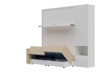 Диван Кровать-трансформер Smart (КД 1400+ШП), шкаф правый, левый подлокотник в Салавате - предосмотр 1
