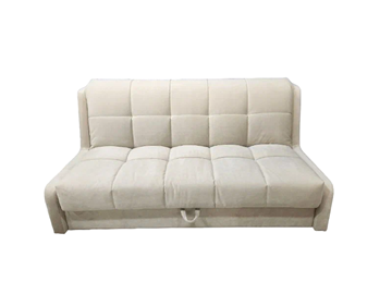 Прямой диван Аккордеон-Кровать 1,55 с каретной утяжкой, клетка (НПБ) в Стерлитамаке - предосмотр
