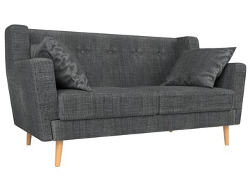 Прямой диван Брайтон 2, Серый (рогожка) в Стерлитамаке