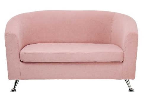 Прямой диван Брамс 2Д розовый в Стерлитамаке - изображение