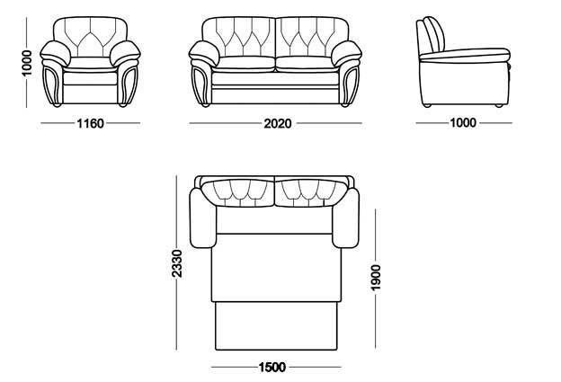 Прямой диван Дебора Элита 21 Д БД в Уфе - изображение 6