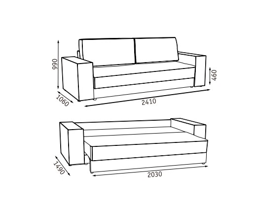 Прямой диван Эдельвейс БД в Уфе - изображение 6