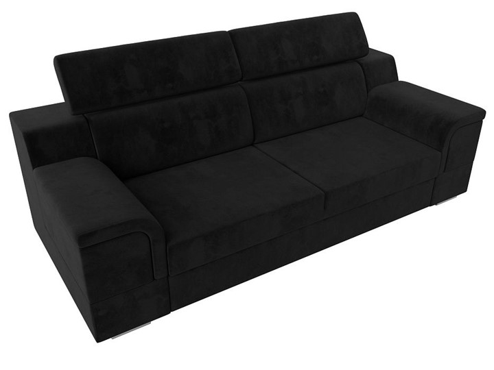 Прямой диван Лига-003 НПБ, Черный (Велюр) в Стерлитамаке - изображение 5