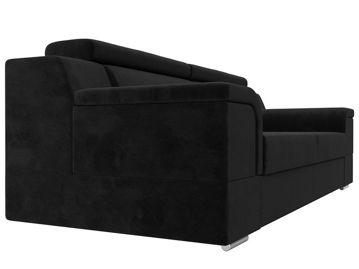 Прямой диван Лига-003 НПБ, Черный (Велюр) в Стерлитамаке - изображение 8