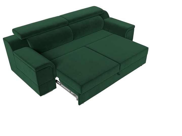 Прямой диван Лига-003 НПБ, Зеленый (Велюр) в Стерлитамаке - изображение 1
