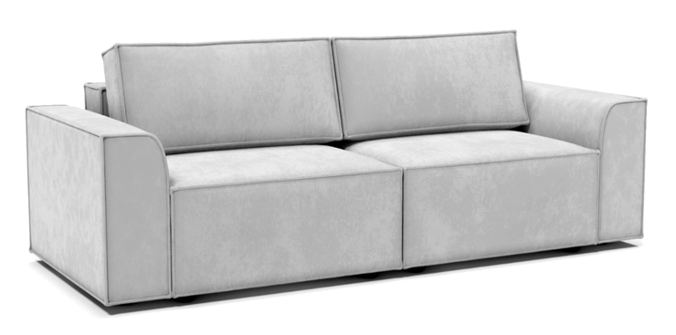 Прямой диван Лофт БЛ1-БП1 (Ремни/Еврокнижка) в Салавате - изображение 1