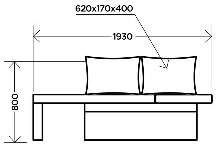 Прямой диван Мирка, Antonio sand бежевый в Уфе - изображение 2