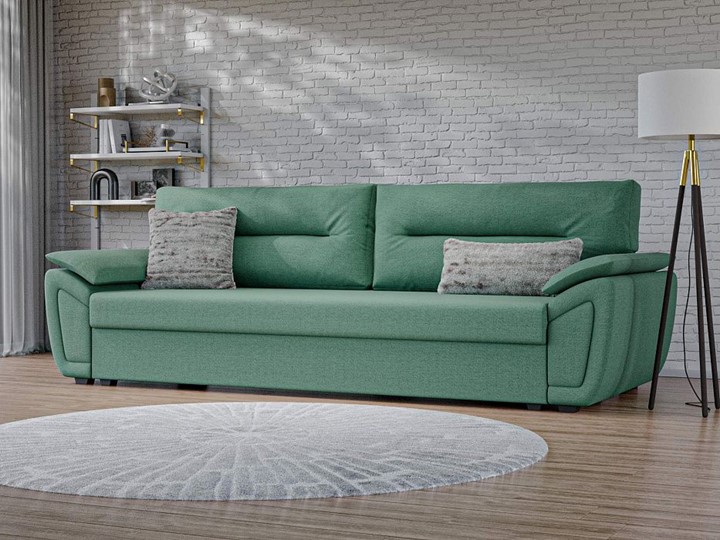 Прямой диван Нэстор Лайт, Амур зеленый (рогожка) в Уфе - изображение 7