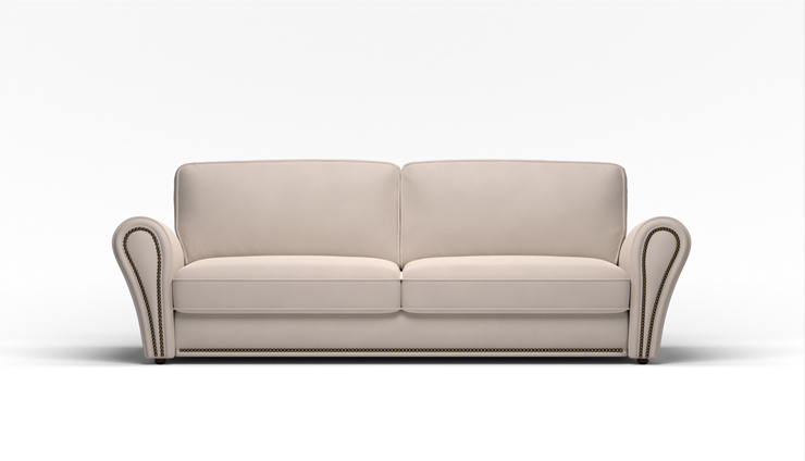 Прямой диван Виктория 2 подушки в Стерлитамаке - изображение 1