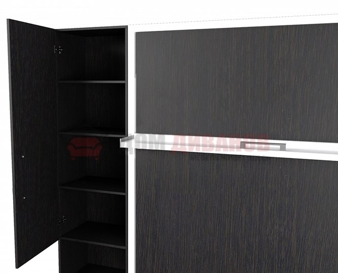 Диван Кровать-трансформер Smart (ШЛ+КД 1400+ШП), 2 шкафа, без подлокотников в Салавате - изображение 2